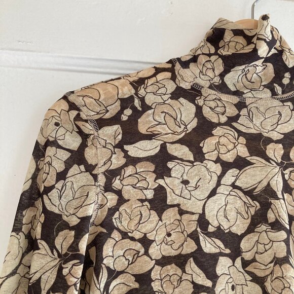 Nanushka Floral Turtleneck Top - Picture 2 of 5